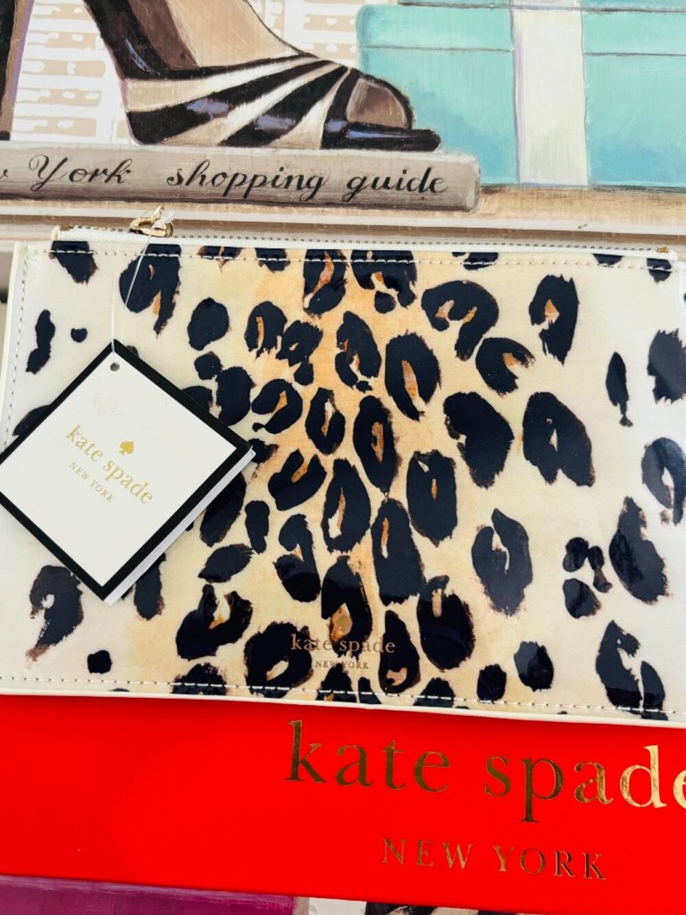 Kate Spade Animal Print Pencil Pouch